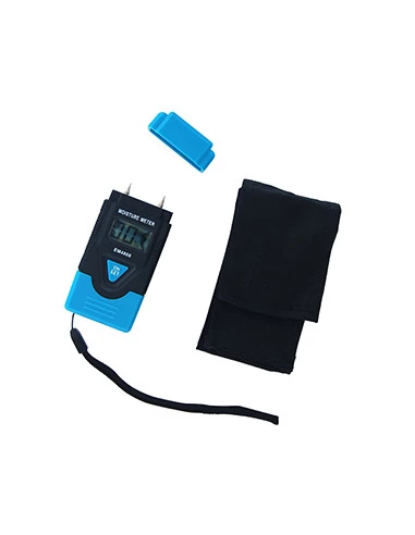 Testeur d'humidité compatible pour mesurer l'humidité du bois coupé et de matériaux durcis. Indicateur niveau de charge Batterie