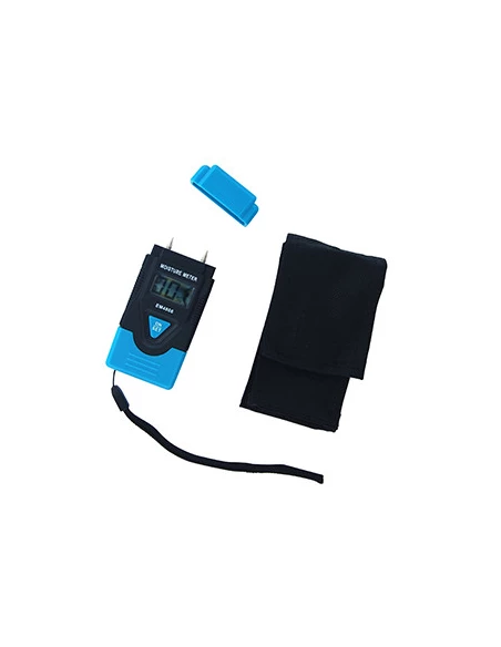 Testeur d'humidité compatible pour mesurer l'humidité du bois coupé et de matériaux durcis. Indicateur niveau de charge Batterie