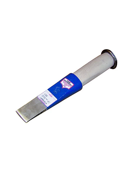 Coin acier creux 55x200mm 1400g avec manchon de sécurité en bois et anneau