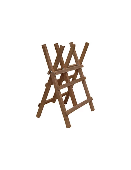 Chevalet de tronçonnage en bois (hêtre et/ou frêne) 3 tréteaux grand modèle renforcée L: 94 cm - l: 63 cm - h: 81cm.