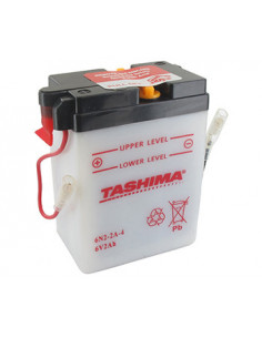Batterie plomb TASHIMA 6V, 8A. L: 121, l: 71, H:96mm, + à droite