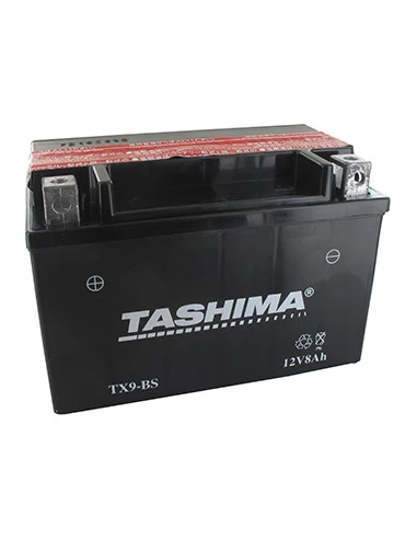 Batterie plomb étanche sans entretien 12V, 8A. L: 150, l: 87, H:105mm, + à gauche pour scooter, motos, quads. (livrée avec acide