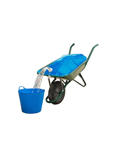 Sac à eau de 80 litres avec face anti-dérapante pour utilisation avec une brouette.
