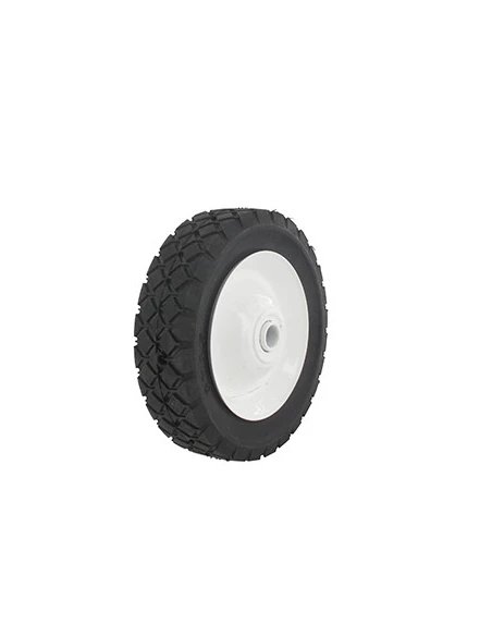 Roue en acier à moyeu déporté universelle - Ø: ext: 152mm, alésage: 12,7mm - Largeur: 38mm - Long moyeu: 35mm - Profil diamant