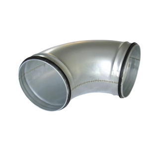 Coude galva à 90° avec joint 160mm - Atlantic