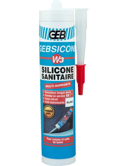 mastic gebsicone blanc w3