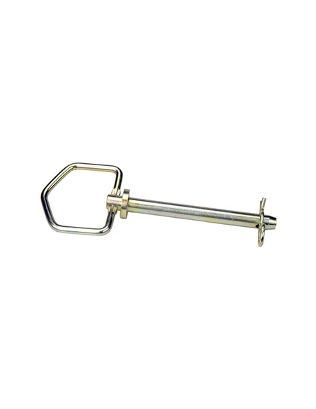 Axe d'attelage universel Dia,12,7mm x 105mm avec poignée et goupille.