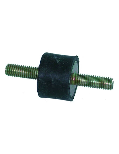 Silent bloc universel mâle/mâle - Ø: 20mm - Longueur: 15mm, Filet: M6 - Longueur filet: 14mm