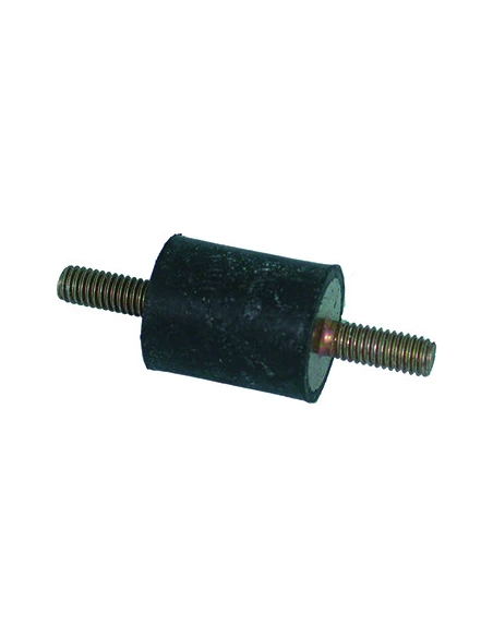 Silent bloc universel mâle/mâle - Ø: 20mm - Longueur: 25mm, Filet: M6 - Longueur filet: 14mm