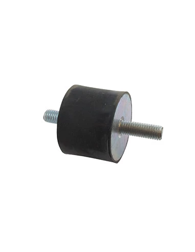 Silent bloc universel mâle/mâle - Ø: 40mm - Longueur: 30mm, Filet: M8 - Longueur filet: 20/25mm.