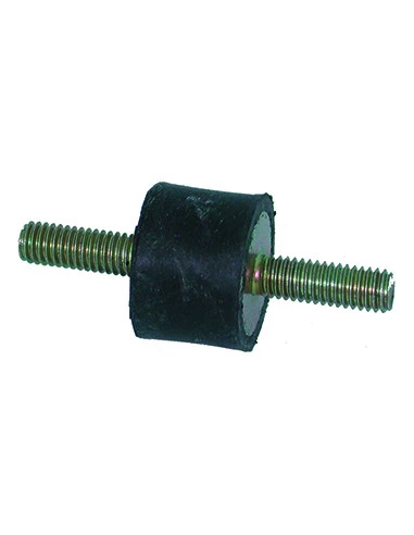 Silent bloc universel mâle/mâle - Ø: 40mm - Longueur: 40mm, Filet: M8 - Longueur filet: 23/23mm