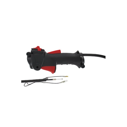 Poignée complète adaptable pour débroussailleuse, s'adapte sur un tube de transmission avec un Ø: de 26mm - Équipé d'un bouton O