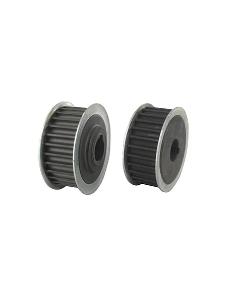 Poulie crantée 28 dents d'origine CASTELGARDEN pour palier pour modèle TC122 - H: 31mm, Ø: ext: 75mm, Ø int: 20mm. Remplace orig