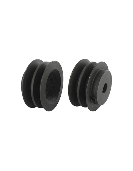 Poulie double adaptable pour SCAG modèles 36'', 48'', 60'' et 72'' - H: 25,4mm, Ø: ext: 82,55mm, Ø int: 15,87mm. Remplace origin