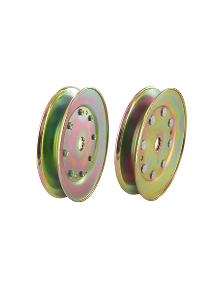 Poulie de Palier à alésage: dentelé adaptable pour AYP- ROPER et MTD - Ø: ext: 123mm. Remplace origine: 129206, 153532, 173435,