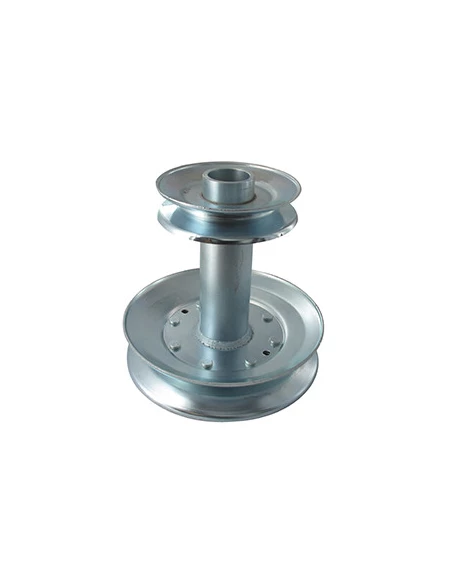 Poulie double sortie Moteur adaptable pour AYP ROPER, HUSQVARNA modèle YTH150. Remplace origine: 140186, 532 14 01-86, 532 17 54