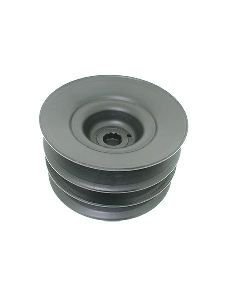 Poulie double de Palier adaptable pour MTD série 600 - Ø: ext: 127mm, 12 pointes. Remplace origine: 756-0603, 956-0603 ( 7560603