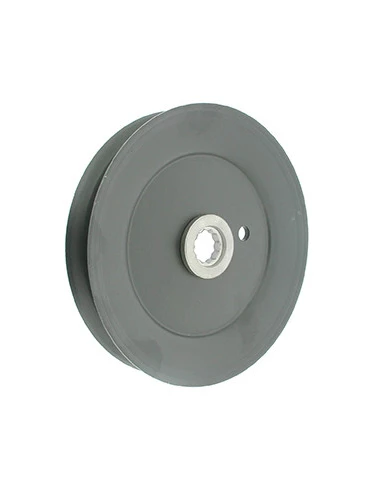Poulie simple de Palier adaptable MTD à alésage: dentelé 12 pointes pour série 600 - H: 25,4mm, Ø: ext: 146mm. Remplace origine:
