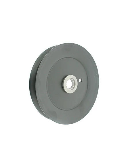 Poulie simple de Palier adaptable MTD à alésage: dentelé 12 pointes pour série 600 - H: 25,4mm, Ø: ext: 146mm. Remplace origine: