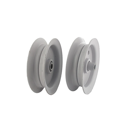 Poulie à gorge plate sur roulement pour MTD et NOMA - H: 29,4mm, Ø: ext: 100mm, Ø int: 9,5mm. Remplace origine: 756-0437, 52694