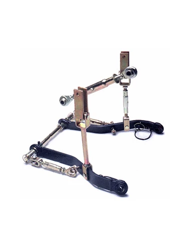 Kit d'attelage arrière pour tracteur ISEKI. Comprenant une barre de poussée Cat.1 de longueur de tube 230mm (min-max: 345-500mm)