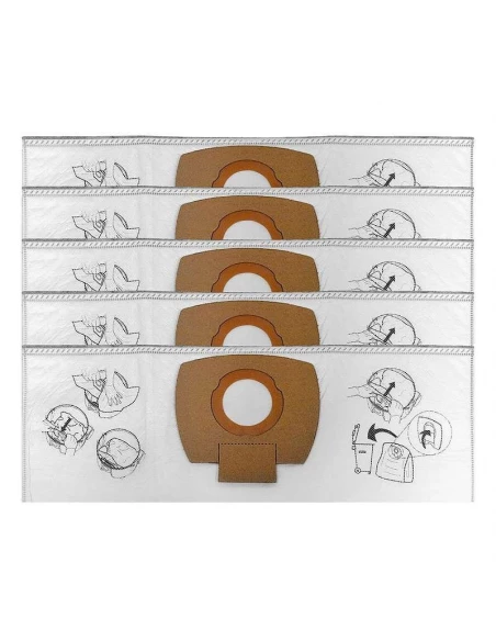 sac filtre en tissu (x5)