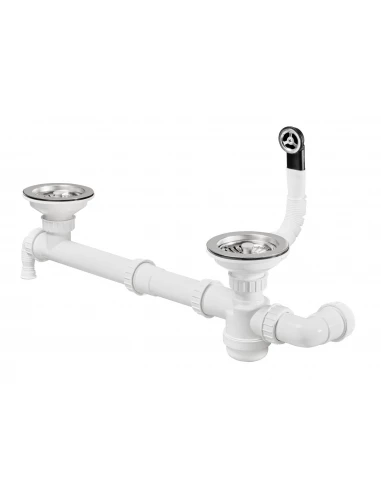 Vidage complet évier 2 cuves FCTV090P08 Moderna