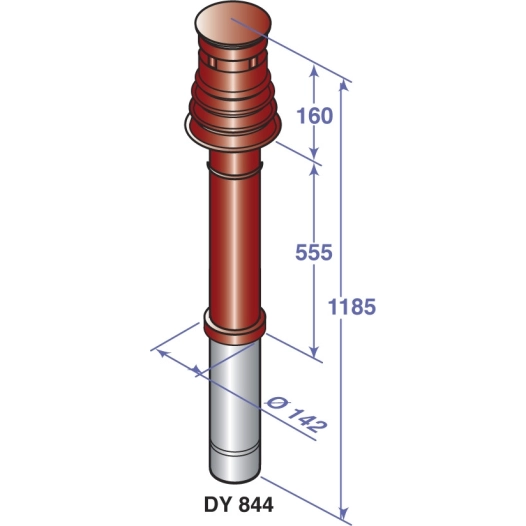 terminal vertical rouge -db89