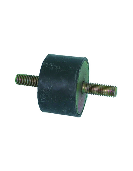 Silent bloc universel mâle/mâle - Ø: 50mm - Longueur: 30mm, Filet: M10 - Longueur filet: 27mm