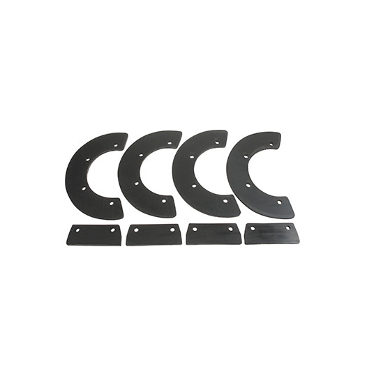 Jeu de 8 pales adaptable pour chasse neige HONDA modèle: HS 35. Remplace origine: 72521730003, 72552730003.