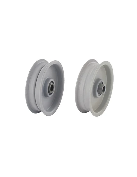 Poulie à gorge plate sur roulement adaptable pour AYP - HUSQVARNA - MTD - TORO. Remplace origine: 104679X, 532104679, 756-0225,