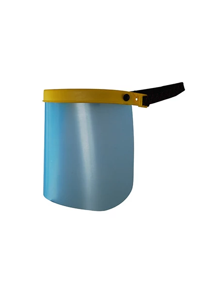 Visière de protection écran plastique polycarbonate. H de visière: 190mm. Norme EN166 B.