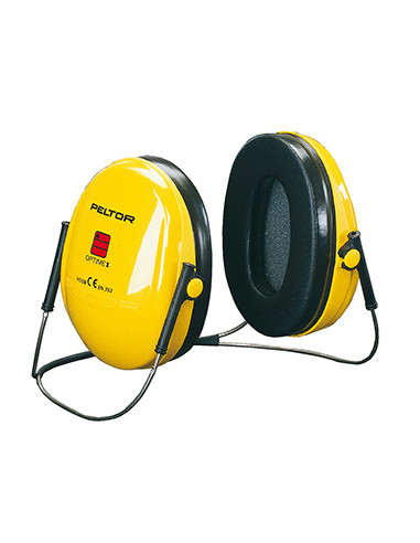 Casque anti-bruit 3M™ Peltor™ modèle Optime™ I, jaune, type serre-nuque et permettant de retirer un casque de sécurité ou une vi