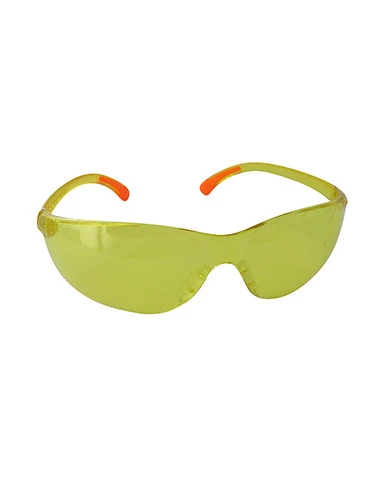 Lunettes de protection (45 m/s) verres jaunes. Norme EN166 F.