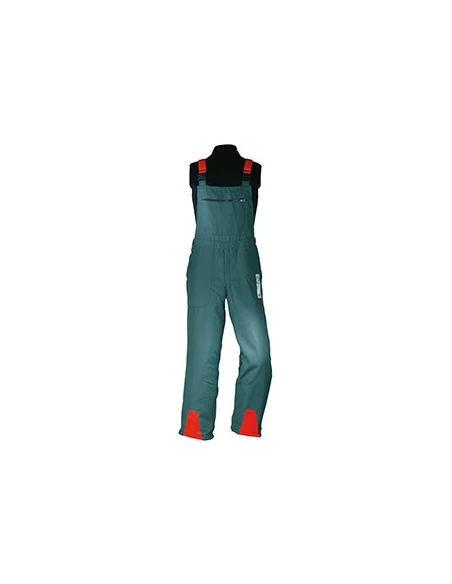 Salopette modèle NOVOTEX. Taille 62 . Protection anti-coupure classe 1. Certifié DPLF, testé KWF. Ceinture montante (Protection