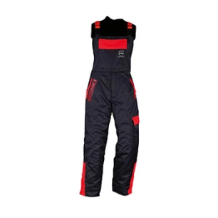 Salopette modèle ECOLINE. Taille 50 . Protection anti-coupure classe 1. Testé KWF. Tissu mélange 70% Polyester, 30% Coton· Ceint