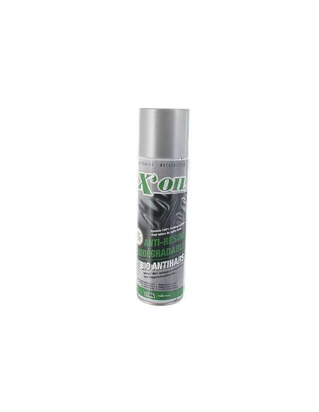 Aérosol X'OIL anti-résine et nettoyant biodégradable pour Lames de taille-haie, sécateurs. Bombe de 200ml.