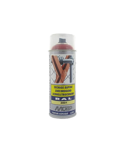 Peinture rouge Iseki, aérosol 400 ml.