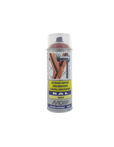 Peinture rouge MTD, aérosol 400 ml.