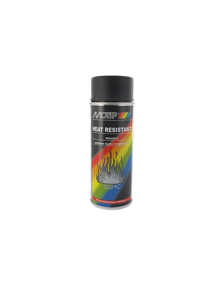 Peinture noir mat haute température, aérosol 400 ml.