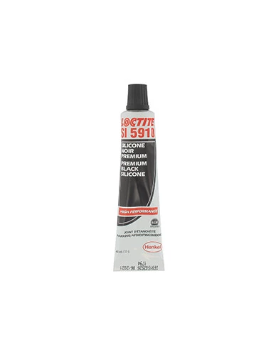 Autojoint noir LOCTITE5910, pour surface métallique ou plastique. Résiste à l'huile. Température de service -55 à +200°C. Tube d