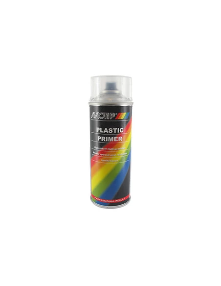 Aérosol sous couche transparente pour mise en peinture durable des plastiques durs. Utilisable sur polyuréthane (PUR), polystyrè