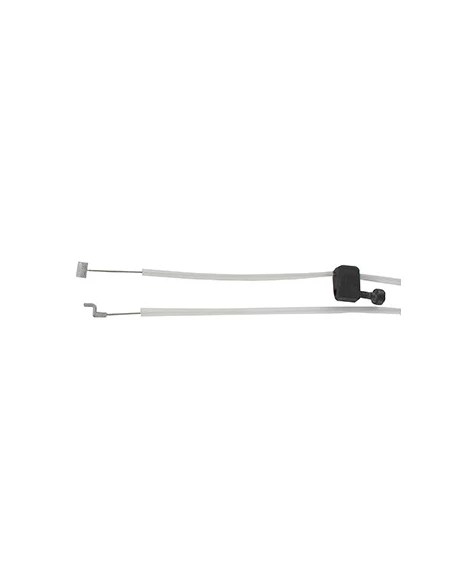 Câble accélérateur adaptable HUSQVARNA pour modèles 135R, 241R, 333R, 335R, 336R, 535RX. Remplace origine 5373778-01.