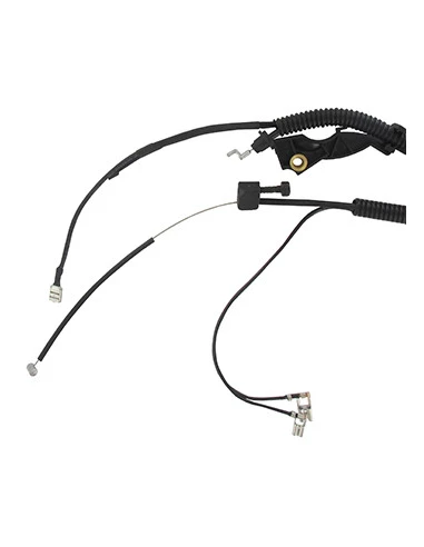 Câble accélérateur adaptable HUSQVARNA pour modèles 343R, 343FR, 343F, 345RX. Remplace origine 5449778-01.