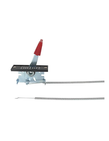 Commande d'accélération universelle en métal avec câble. L câble:1200mm ,L gaine: 1100mm, Course:43mm.