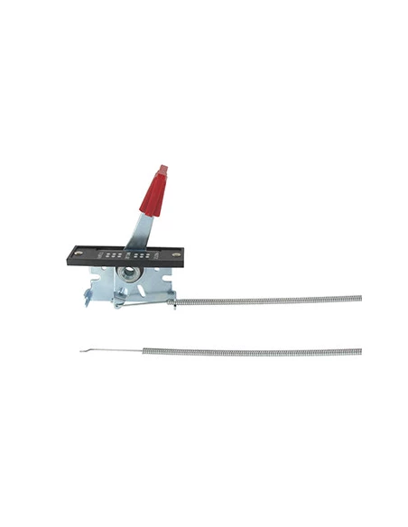 Commande d'accélération universelle en métal avec câble. L câble:1200mm ,L gaine: 1100mm, Course:43mm.