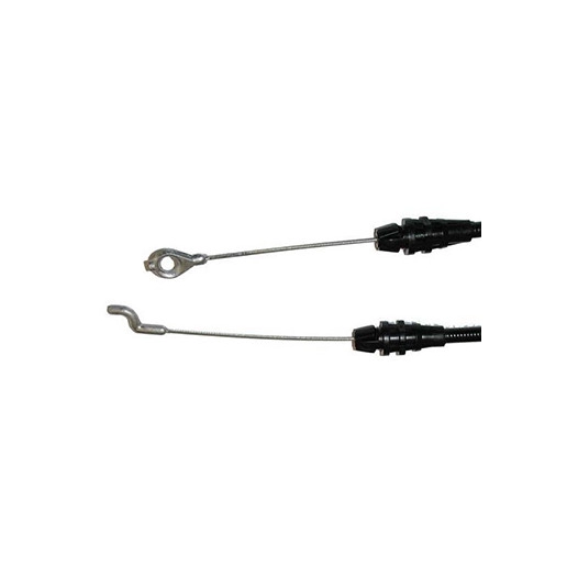 Câble de frein moteur adaptable pour CASTELGARDEN avec Oeillet et crochet - Longueur câble: 1280mm Longueur gaine: 1095mm - Remp