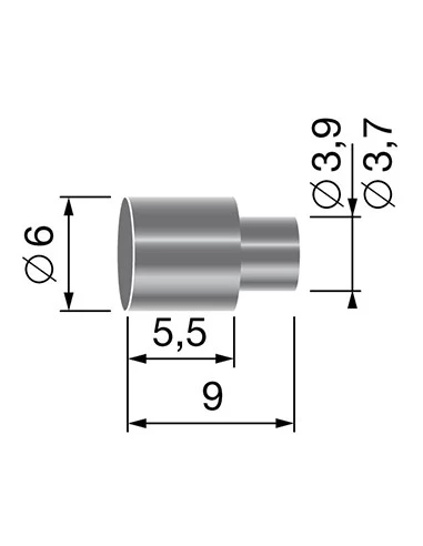 Butée de gaine, pour gaine de Ø: 5,0mm.