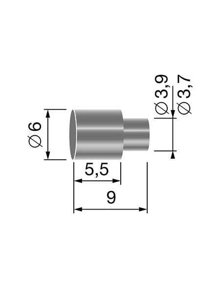 Butée de gaine, pour gaine de Ø: 5,0mm.