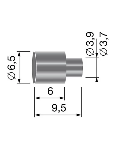 Butée de gaine, pour gaine de Ø: 5,5mm.
